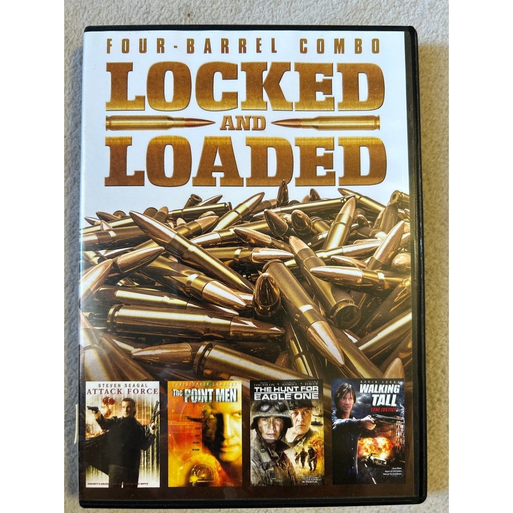 Locked and Loaded Four-Barrel Combo‎ DVD 2016 Steven Seagal Action Film